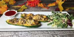 Zucchinis Farcis de Boeuf Haché et Fromage