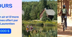 Concours Gagnez un forfait Plein air et S’more pour 4 personnes au Chalets Royal Laurentien!