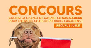 Concours Gagnez un sac cadeau pour chat ou chien rempli de produits Canadiens!