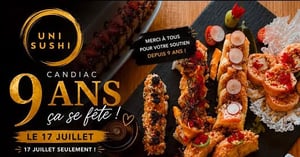 Concours Gagnez un certificat-cadeau de 100$ chez Uni sushi Candiac! Concours Gagnez un certificat-cadeau de 100$ chez Uni sushi Candiac!