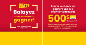 Concours Gagnez l'une des trois cartes-cadeaux Tigre Géant de 500$ chaque mois! Concours Gagnez l'une des trois cartes-cadeaux Tigre Géant de 500$ chaque mois!
