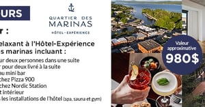 Concours Gagnez un séjour à l'Hôtel-Expérience Quartier des marinas!