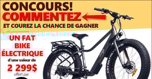 Concours Gagnez un vélo électrique EBGO de type "fat bike" d’une valeur de 2 299$!