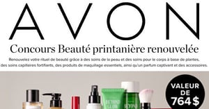Concours AVON Beauté Printanière Renouvelée