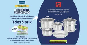 Concours Fermes Burnbrae - ON EN FAIT GROS POUR NOS COCOS!