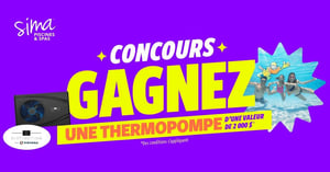 Concours Sima Piscines & Spas - Gagnez une thermopompe d'une valeur de 2000$ !
