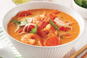 Soupe Thaïe aux Crevettes à la Mijoteuse