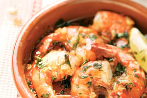 Crevettes à l'ail