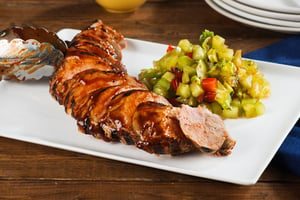 Filet de Porc Grillé au Barbecue et Relish à la Tomate Verte
