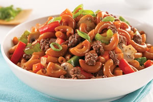Macaroni Chinois au Boeuf Haché