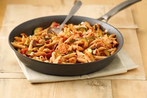 Pâtes au Poulet à la Méditerranéenne Adaptées Santé