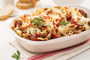 Pennes Alfredo aux Saucisses