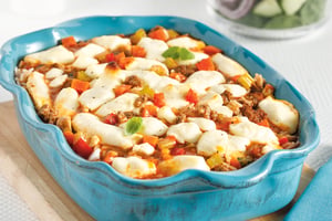 Riz au Boeuf Haché et Fromage en Grains