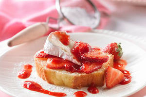SHORTCAKE AUX FRAISES ET LE BRIE PAYSAN