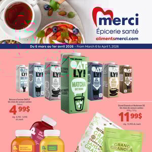 Image de la Promotion Circulaire Les Aliments Merci Épiceries Santé