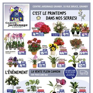 Image de la Promotion Circulaire Centre Jardinage Granby
