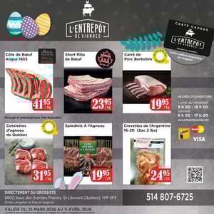 Image de la Promotion Circulaire L'Entrepôt de Viandes