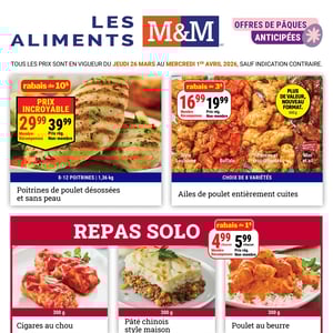 Image de la Promotion Circulaire Les Aliments M&M