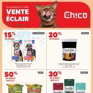 Image de la Promotion Circulaire Chico Boutique d'Animaux - Vente Éclair