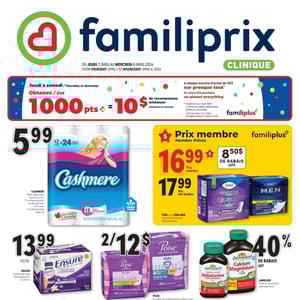 Image de la Promotion Circulaire Familiprix - Clinique