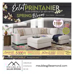 Image de la Promotion Circulaire Meubles Gilles Émond - Éclat printanier