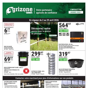 Image de la Promotion Circulaire BMR - Agrizone