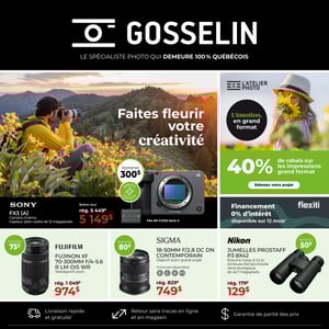 Image de la Promotion Circulaire Gosselin Photo