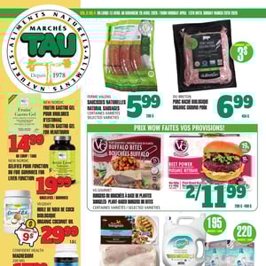 Image de la Promotion Circulaire TAU Marché d'alimentation Naturelle