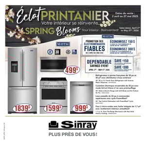 Image de la Promotion Circulaire Meubles Sinray - Électroménagers