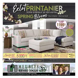Image de la Promotion Circulaire Meubles Bernard Tanguay