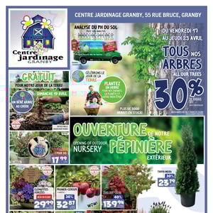 Image de la Promotion Circulaire Centre Jardinage Granby
