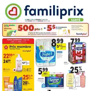 Image de la Promotion Circulaire Familiprix - Santé