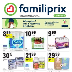 Image de la Promotion Circulaire Familiprix - Clinique