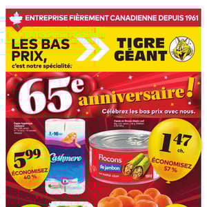 Image de la Promotion Circulaire Tigre Géant