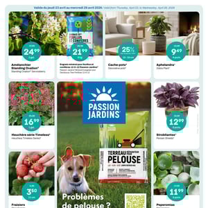 Image de la Promotion Circulaire Passion Jardins