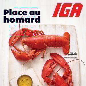 Image de la Promotion Circulaire IGA - Place au Homard