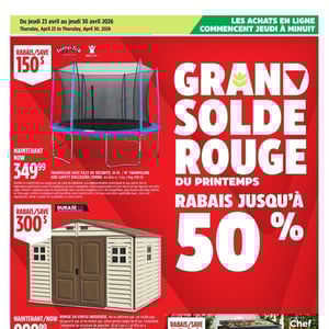 Image de la Promotion Circulaire Canadian Tire - Grand solde rouge