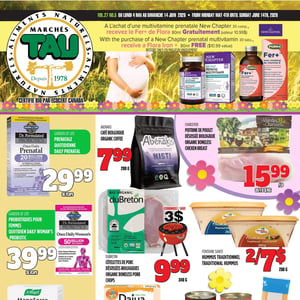 Image de la Promotion Circulaire TAU Marché d'alimentation Naturelle à Saint-Léonard