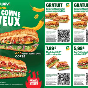 Image de la Promotion Circulaire Subway à Senneterre