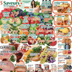 Image de la Promotion Circulaire Marché Le 5 Saveurs à Saint-Jérôme