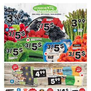Image de la Promotion Circulaire Marché Végétarien à Trois-Rivières
