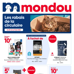 Image de la Promotion Circulaire Mondou à Châteauguay