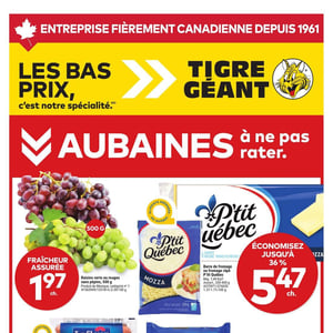 Image de la Promotion Circulaire Tigre Géant à Marieville