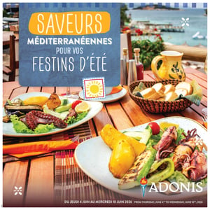Image de la Promotion Circulaire Adonis - Saveurs de la Méditerranée à Roxboro