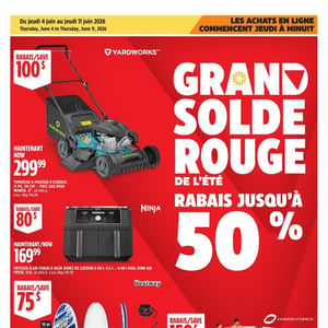 Image de la Promotion Circulaire Canadian Tire - Grand Solde rouge à Baie-Comeau