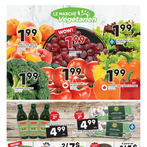 Image de la Promotion Circulaire Marché Végétarien à Trois-Rivières