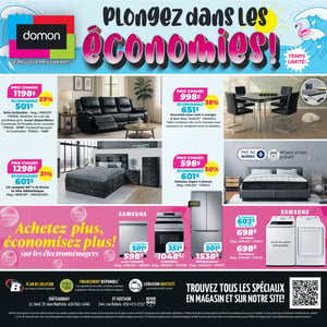 Image de la Promotion Circulaire Meubles Domon à Châteauguay