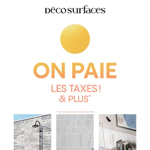 Image de la Promotion Circulaire Déco Surfaces à Québec