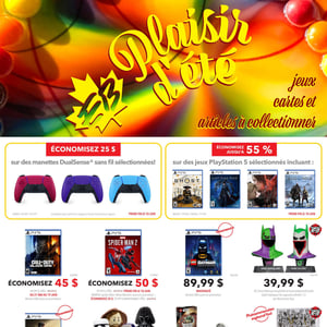 Image de la Promotion Circulaire EB Games - GameStop - Plaisir d'Été