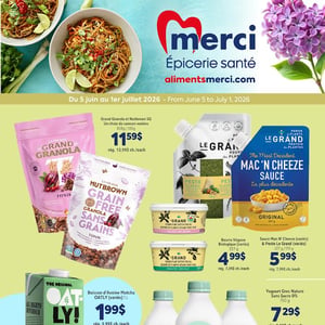 Image de la Promotion Circulaire Les Aliments Merci Épiceries Santé
